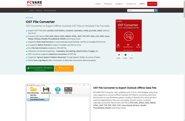 PCVARE OST File Converter