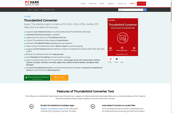 PCVARE Thunderbird Converter image