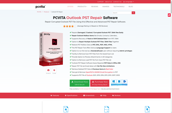 PCVITA Outlook PST Repair Tool screenshot