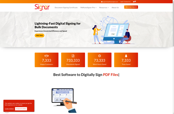 PDF Auto Signer Software image