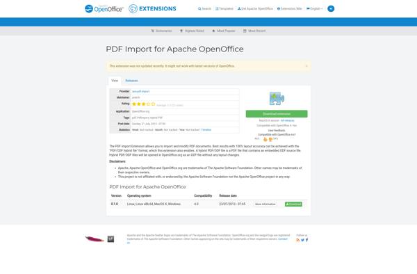 PDF Import for Apache OpenOffice image