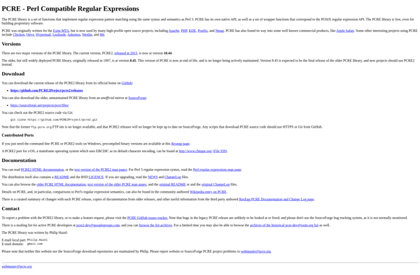 Perl Compatible Regular Expressions image