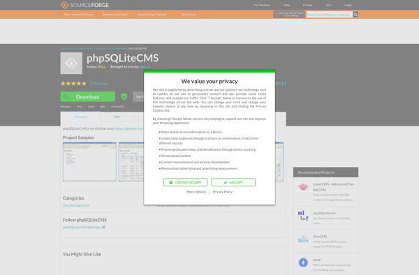 PhpSQLiteCMS image