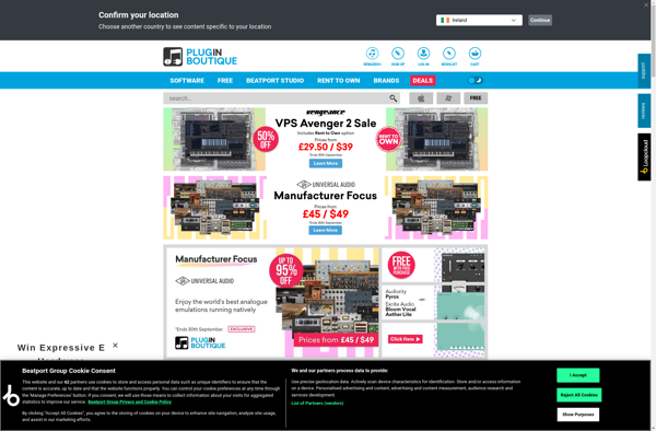 Pluginboutique screenshot