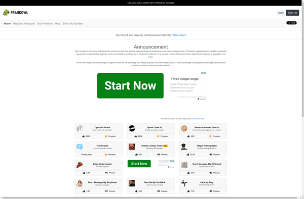 Prank-Owl screenshot