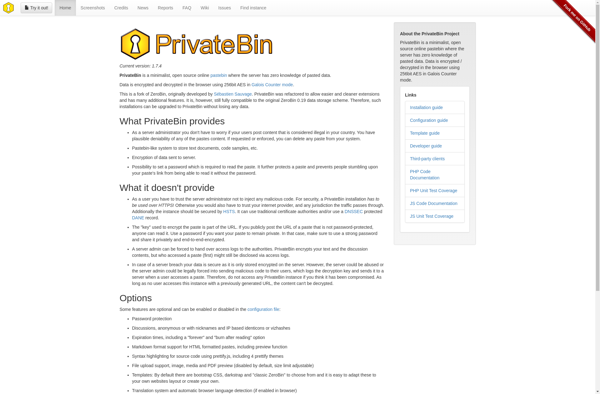 PrivateBin image