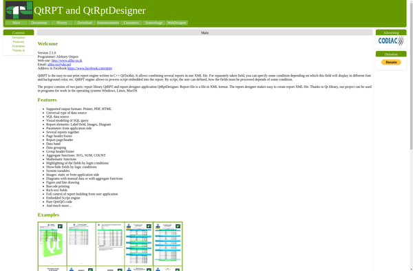 QtRPT / QtRptDesigner image