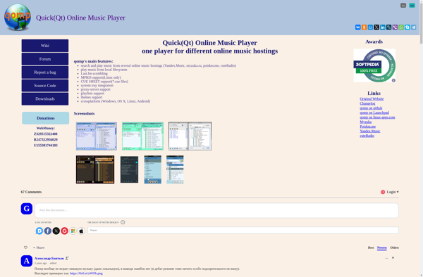 Quick(Qt) Online Music Player image