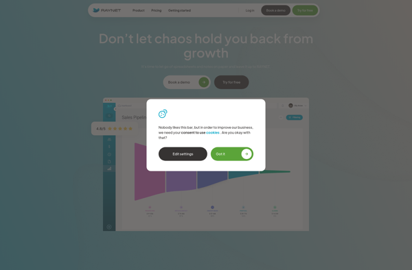 RAYNET CRM screenshot