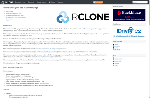 Rclone image