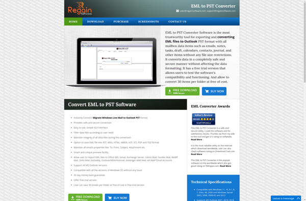 Regain EML to PST Converter image