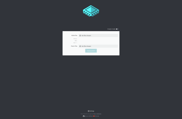 Rom Patcher JS screenshot