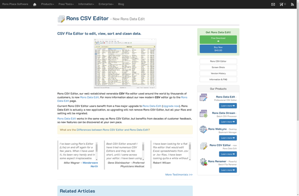 Rons CSV Editor screenshot