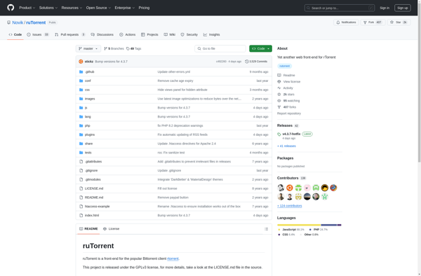 ruTorrent screenshot