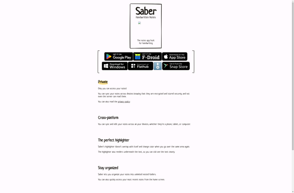 Saber: Handwritten Notes