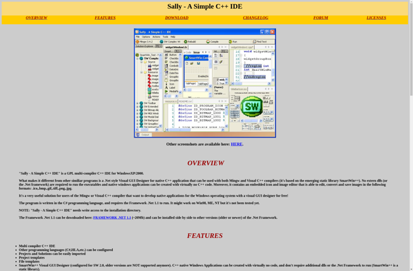 Sally - A Simple C++ IDE image