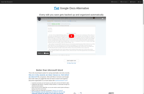 Save My Research screenshot