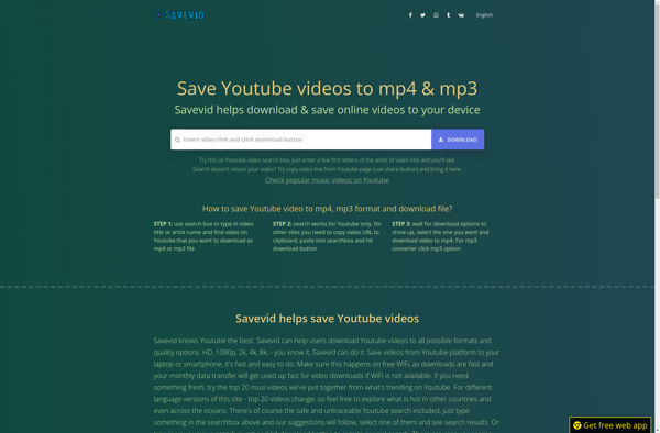 SaveVid online video downloader image