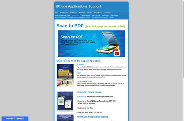 Scan to PDF screenshot