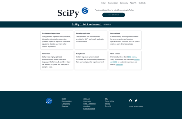 SciPy &amp; Numpy screenshot