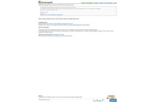 Screengrab! screenshot