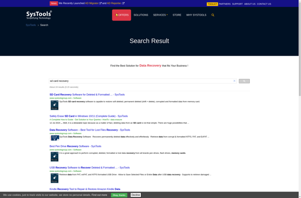 SD Card Data Recovery Software - SysTools image