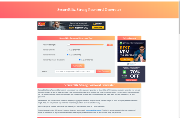 SecureBlitz Strong Password Generator image