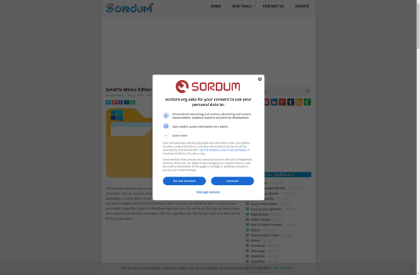 SendTo Menu Editor image