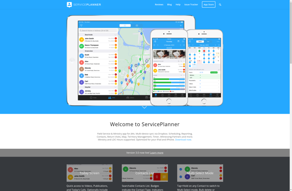 ServicePlanner screenshot