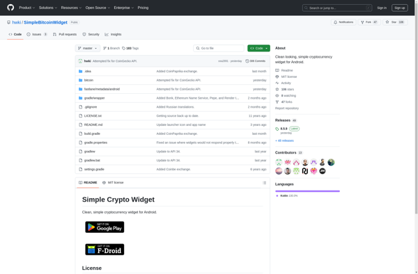 Simple Crypto Widget image
