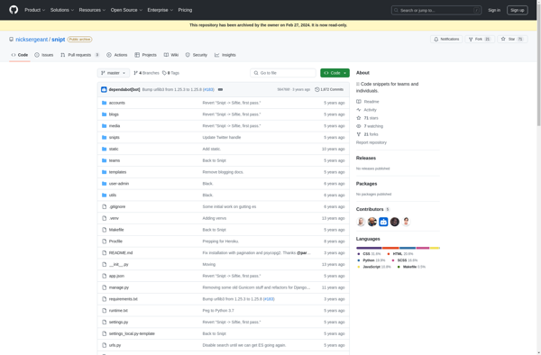 Snipt.Net screenshot