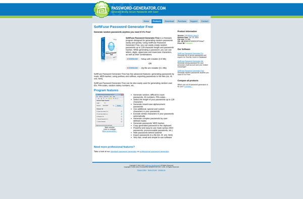 SoftFuse Password Generator image