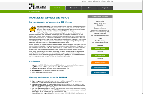 SoftPerfect RAM Disk image