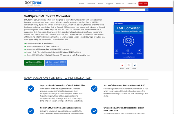 SoftSpire EML to PST Converter