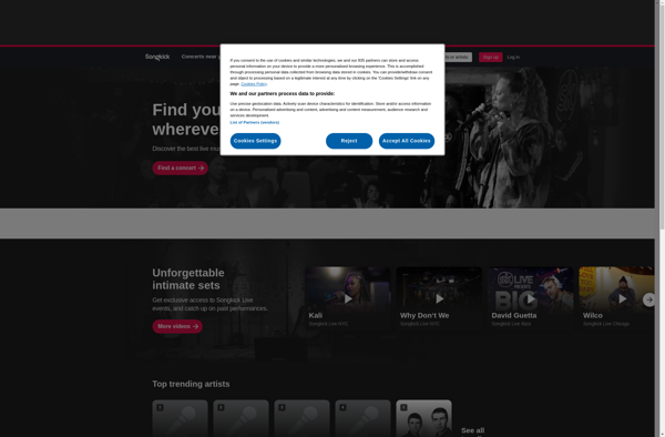 Songkick screenshot