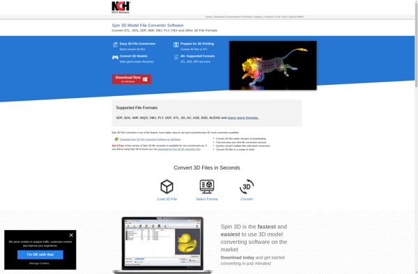 Spin 3D - Mesh Converter Software image