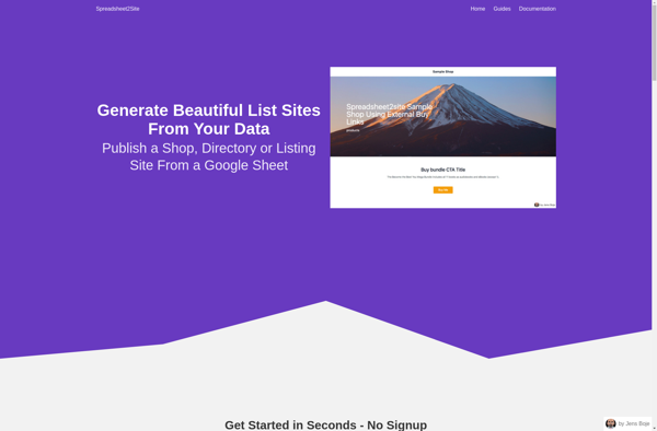 Spreadsheet 2 Site image