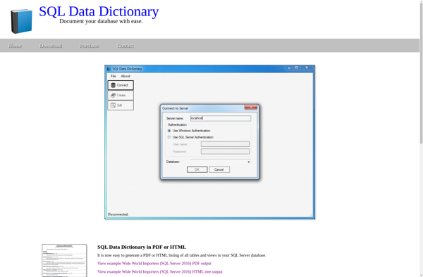 SQL Data Dictionary image