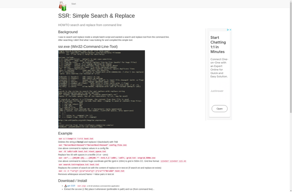 SSR: Simple Search &amp; Replace screenshot