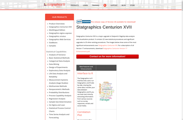 Statgraphics Centurion XVII image