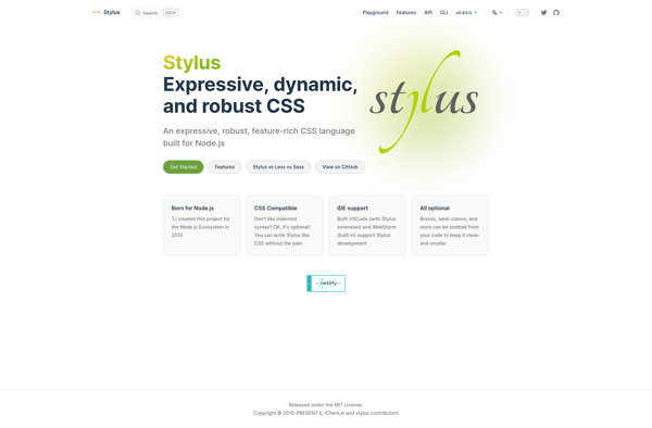Stylus CSS screenshot