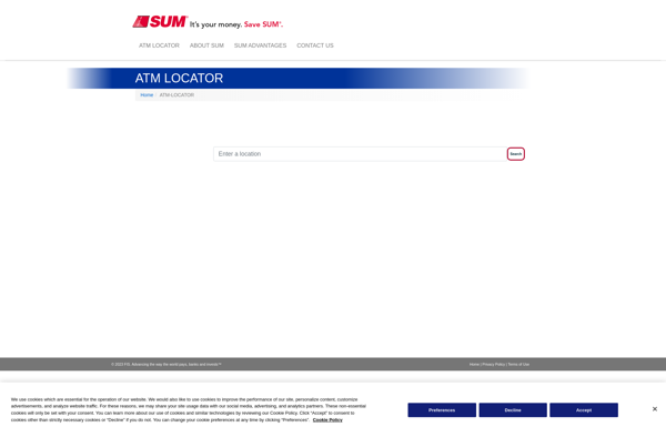 SUM ATM locator screenshot