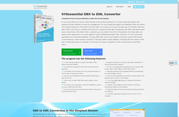 SYSessential DBX to EML Converter image