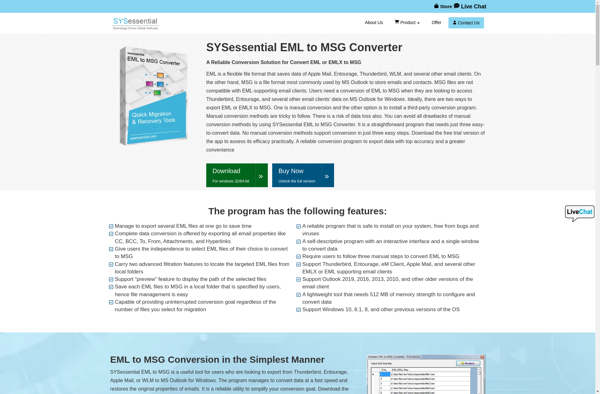 SYSessential EML to MSG Converter