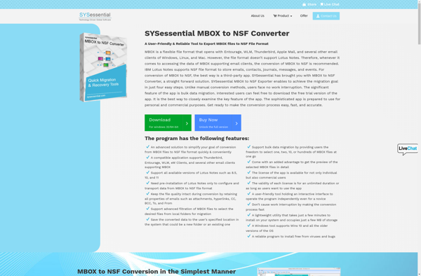 SYSessential MBOX to NSF Converter