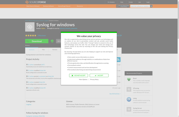 Syslog for windows image