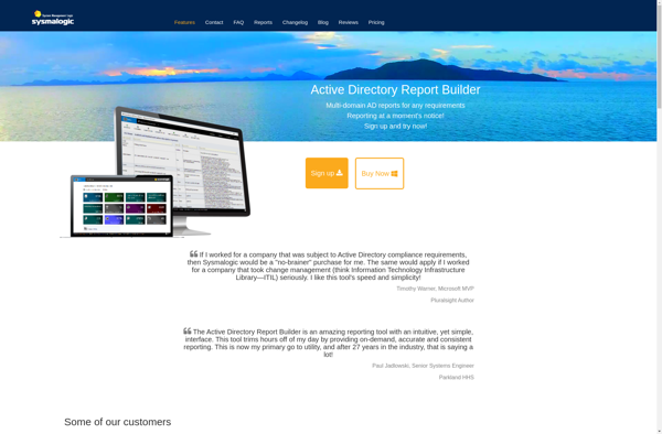 Sysmalogic AD Report Builder image