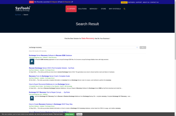 SysTools Exchange Recovery image