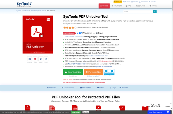 SysTools PDF Unlocker image