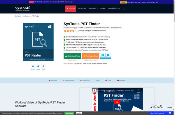 SysTools PST Finder image